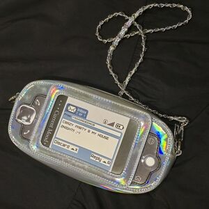 Holographic Phone-Shaped Crossbody Bag